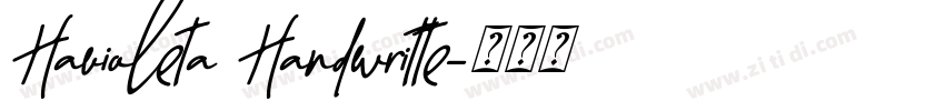 Havioleta Handwritte字体转换